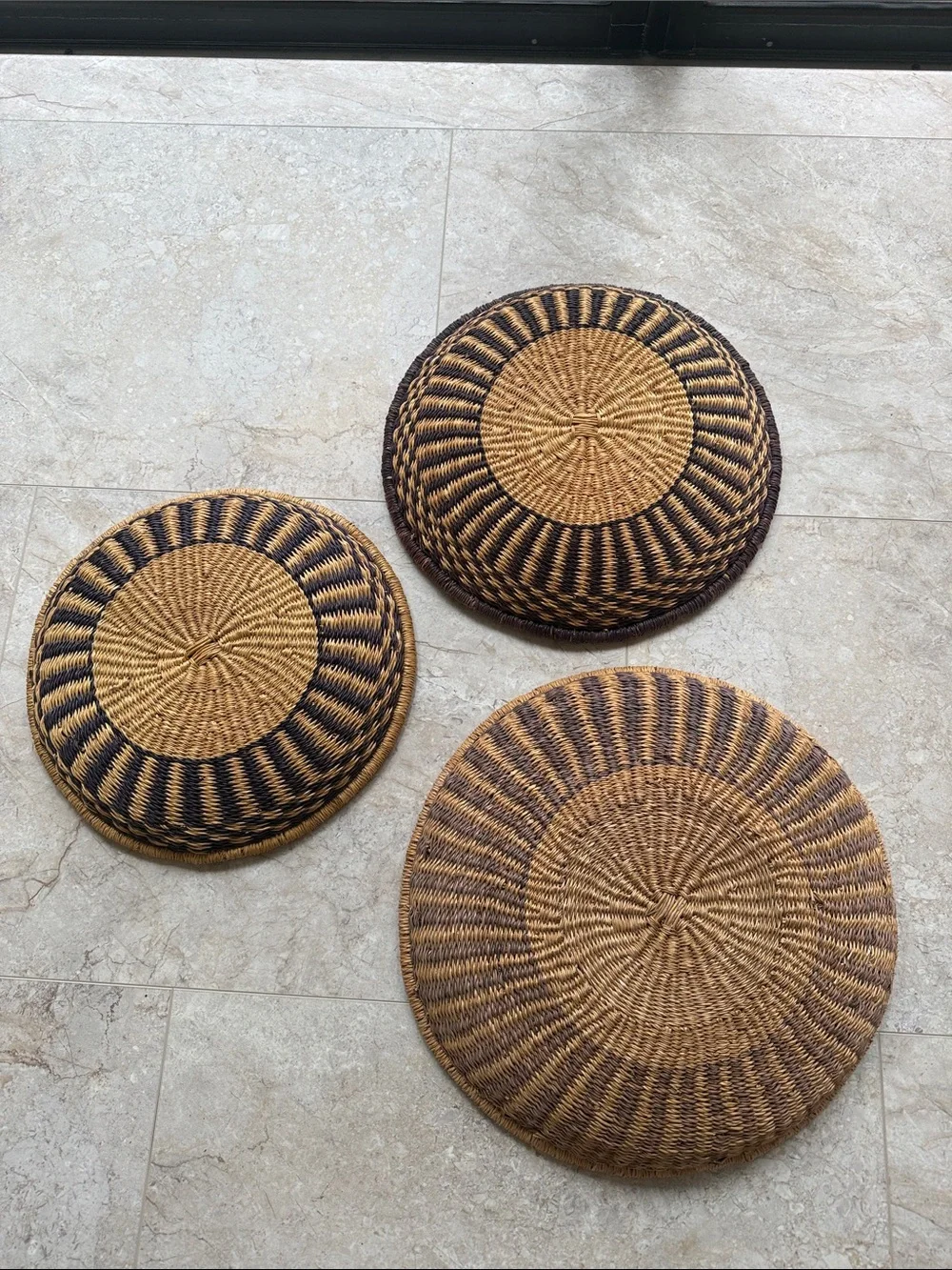 Vintage Woven Baskets Set of 3